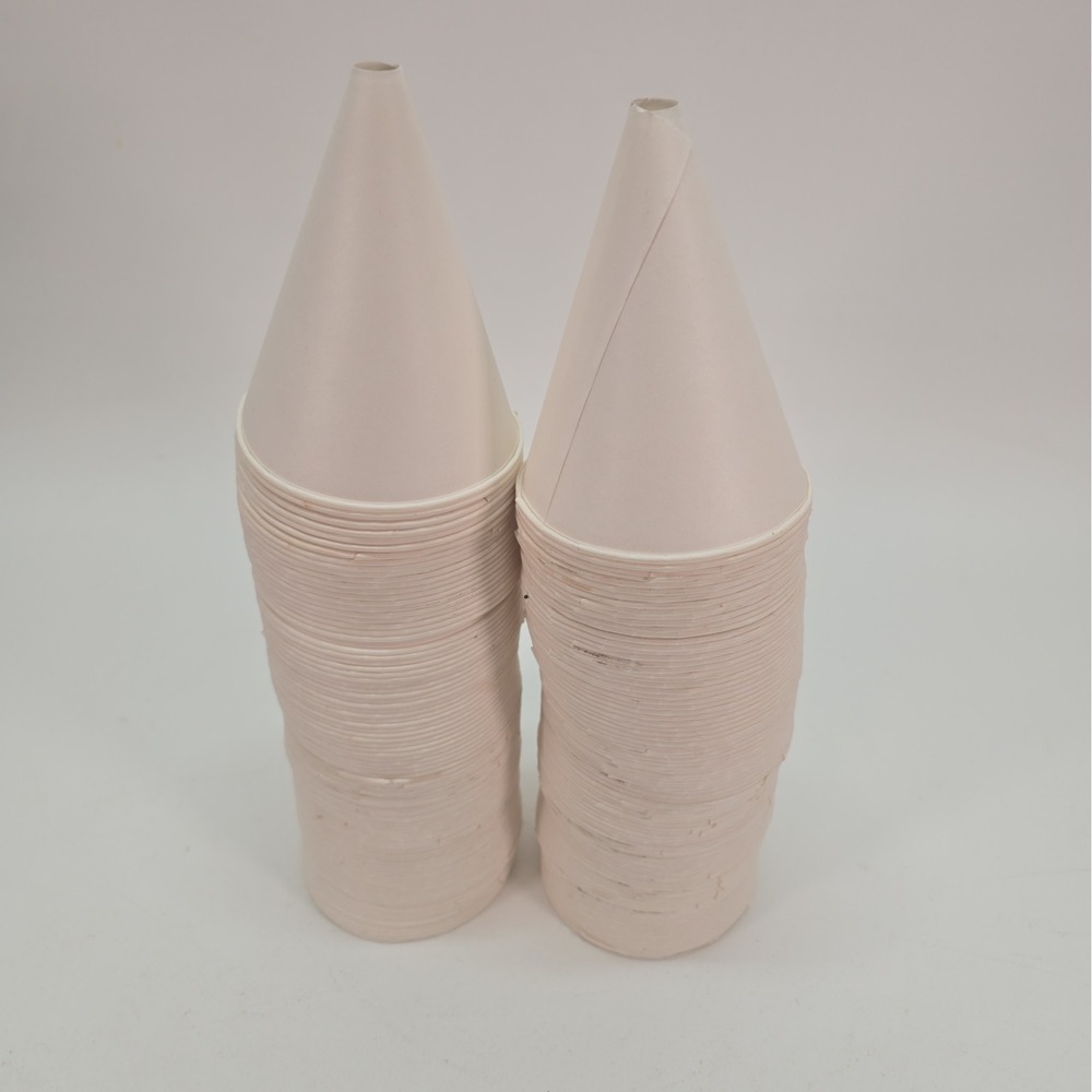 188PCS Paper Funnels for Motor Oil 6oz, Disposable Engine White